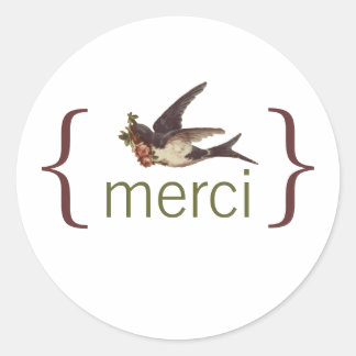 Rond Sticker Merci
