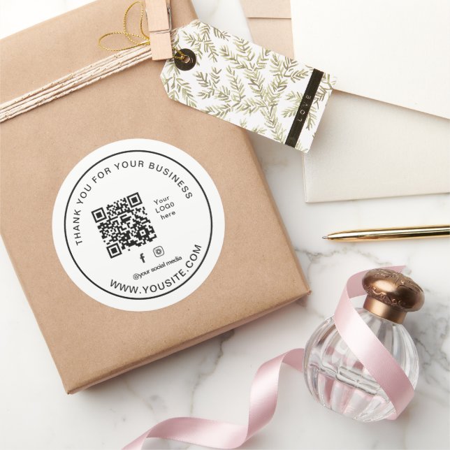 Rond Sticker Merci (Cadeaux)