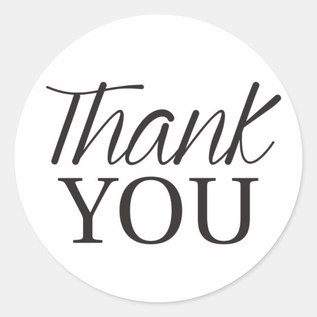 Rond Sticker Merci (Devant)