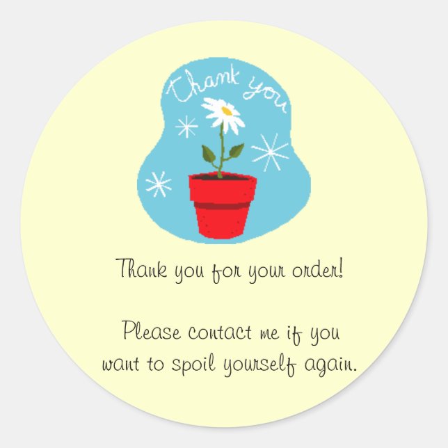 Rond Sticker Merci (Devant)