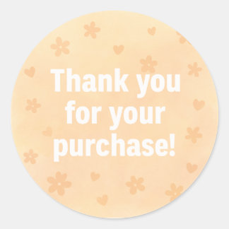 Rond Sticker Merci | Bâton pour petites entreprises