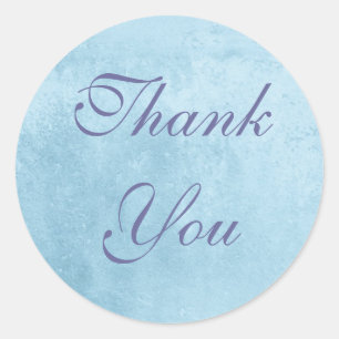 Rond Sticker Merci bleu