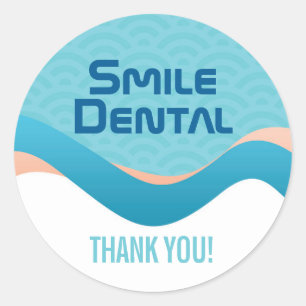 Rond Sticker Merci des services dentaires