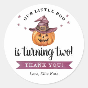 Rond Sticker Merci d'Halloween