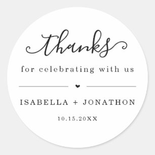 Rond Sticker Merci Favor