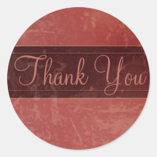 Rond Sticker Merci Grunge en marbre tendance