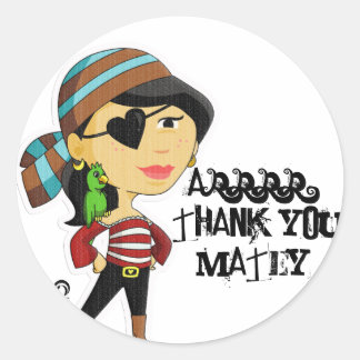 Rond Sticker Merci PiraTess