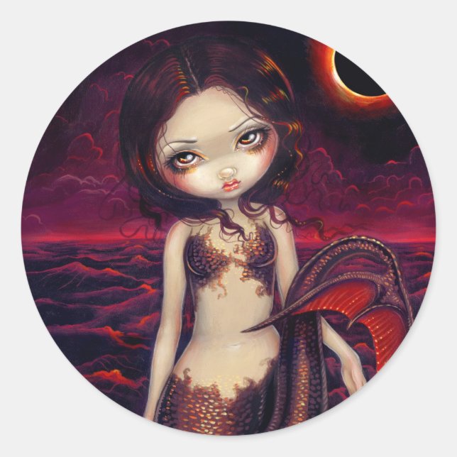 Rond Sticker "Mermaid Eclipse" (Devant)