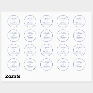 Rond Sticker minimaliste Mariage moderne