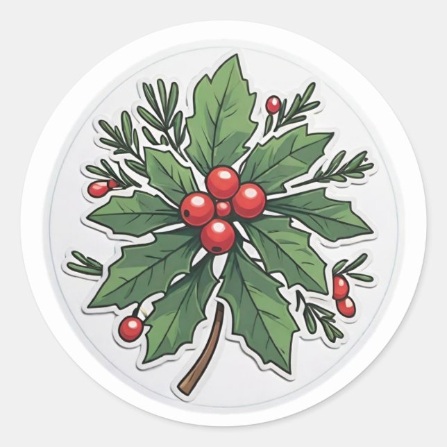 Rond Sticker Mistletoe (Devant)