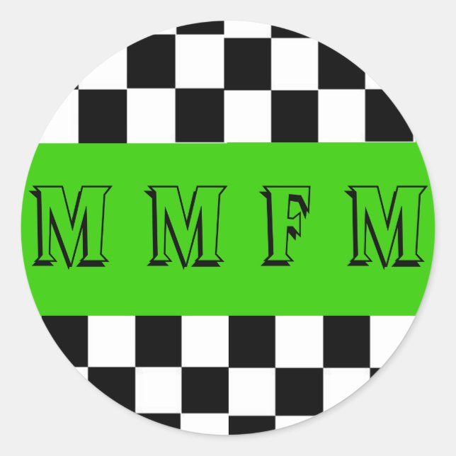 Rond Sticker MMMFM ronde (Devant)