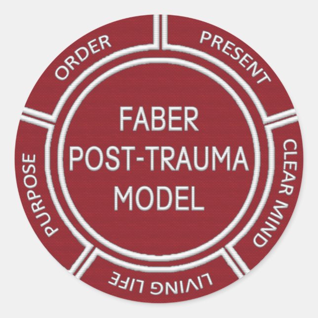 Rond Sticker modèle post-trauma Faber (Devant)