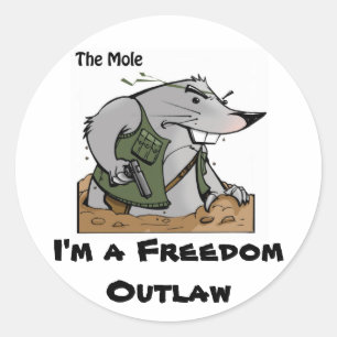Rond Sticker Mole Outlaw