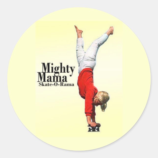 Rond Sticker Moms Skateboard (Devant)