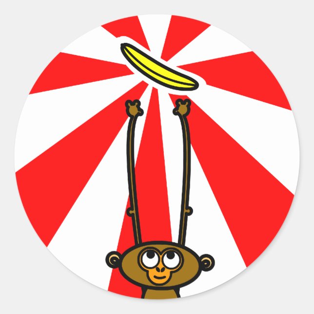 Rond Sticker MONKEY (Devant)