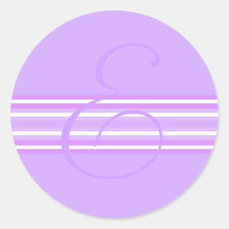 Rond Sticker Monogram E