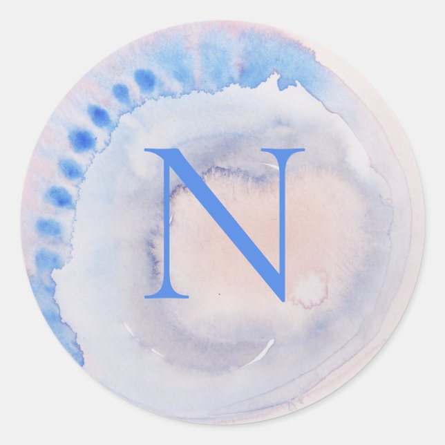 Rond Sticker Monogram Tie Dye Classic Round (Devant)