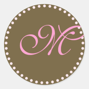 Rond Sticker Monogramme