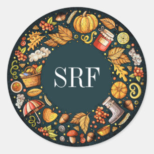 Rond Sticker Monogramme