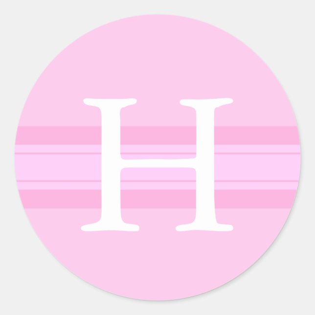 Rond Sticker Monogramme H (Devant)