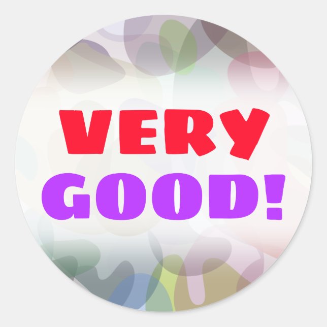 Rond Sticker Motif de Look Blob multicolore (Devant)