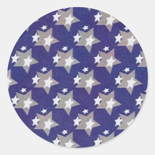 Rond Sticker Motif Star (Devant)