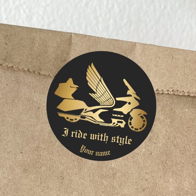 Rond Sticker moto moto moto golding (Créateur téléchargé)