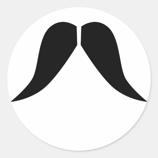 Rond Sticker Moustache (Devant)