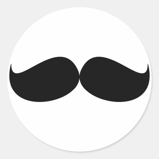 Rond Sticker Moustache (Devant)