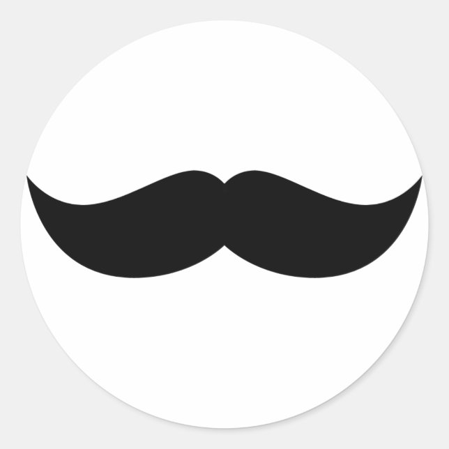 Rond Sticker Moustache (Devant)