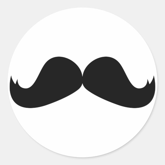 Rond Sticker Moustache (Devant)
