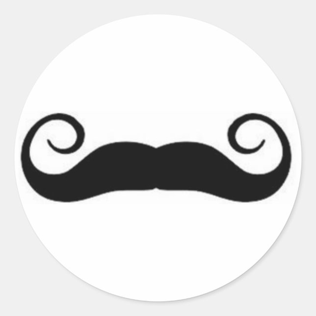 Rond Sticker Moustache (Devant)