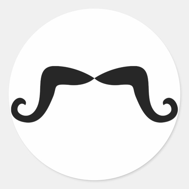Rond Sticker Moustache (Devant)