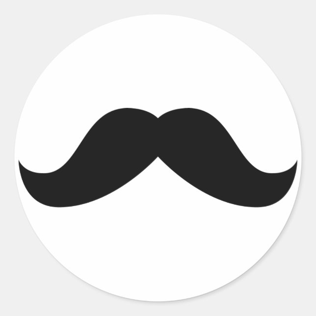 Rond Sticker Moustache (Devant)