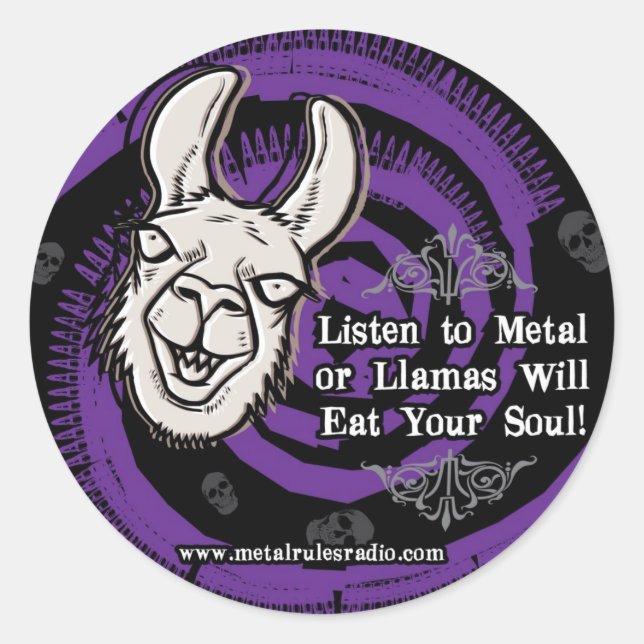 Rond Sticker MRR Llama (Devant)