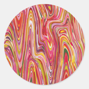 Rond Sticker Multicolore et moderne