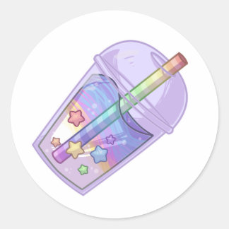 Rond Sticker Naive Candy Boba