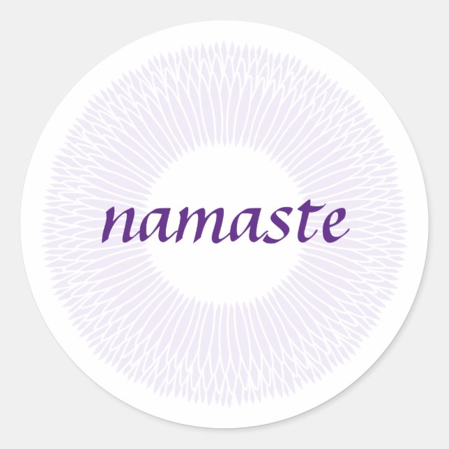Rond Sticker Namaste Small Round (Devant)