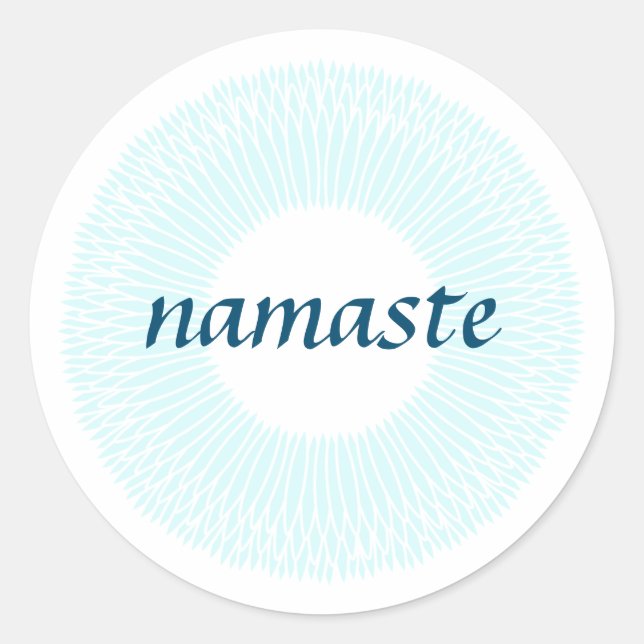 Rond Sticker Namaste Small Round (Devant)