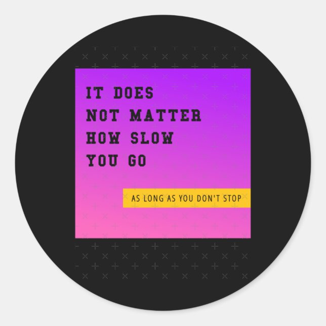 Rond Sticker ne vous ralentit pas (Devant)