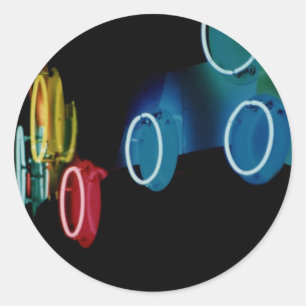 Rond Sticker Neon Circles