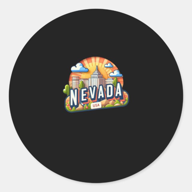 Rond Sticker Nevada (Devant)