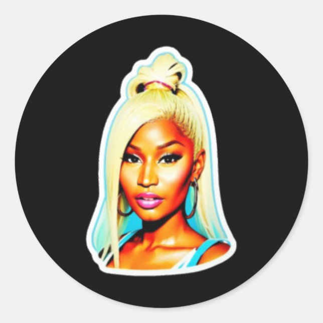 Rond Sticker Nicki Minaj (Devant)