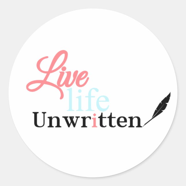 Rond Sticker non écrit Life Life Life (Devant)
