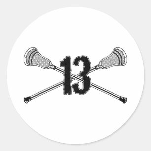 Rond Sticker numéro 13 de la crosse