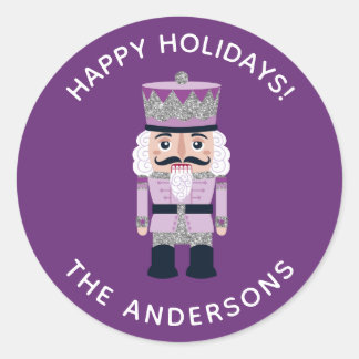 Rond Sticker Nutcracker de Noël