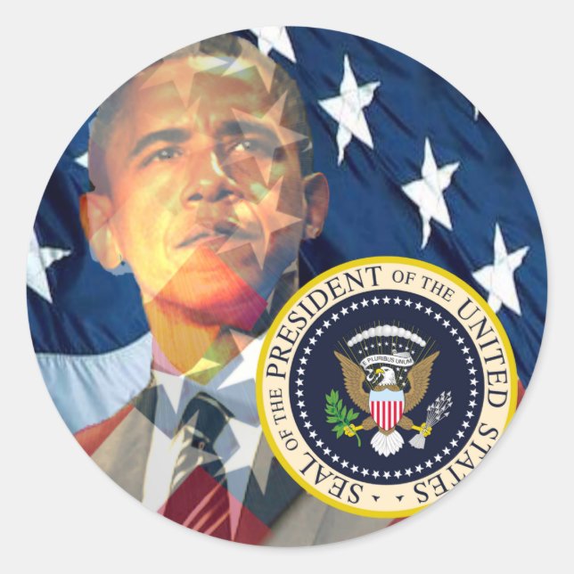 Rond Sticker Obama (Devant)