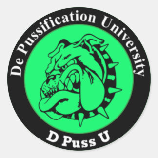 Rond Sticker officiel de l'Université de Pussification