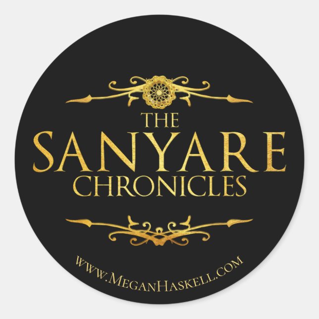 Rond Sticker officiel Sanyare Chronicles (Devant)