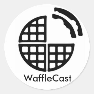 Rond Sticker officiel WaffleCast